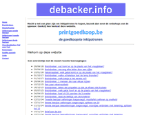 Tablet Screenshot of debacker.info